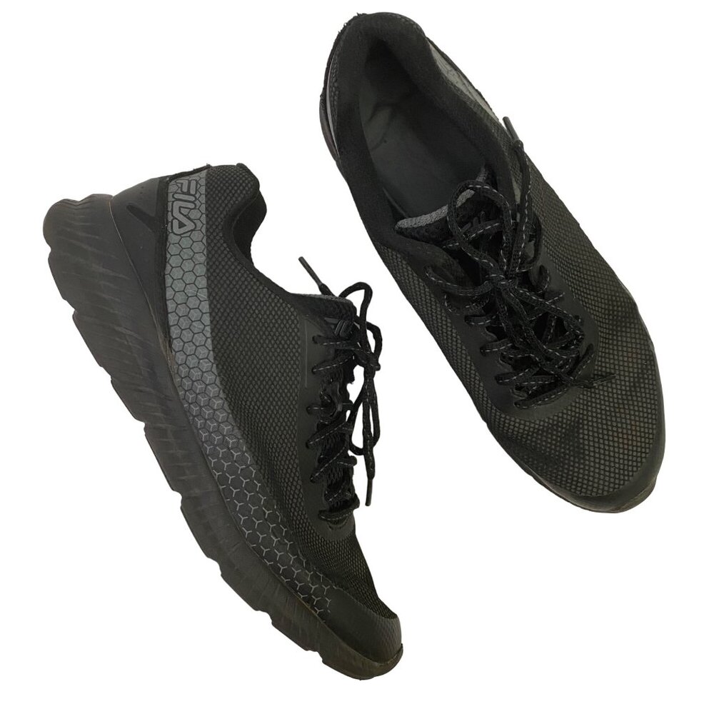 Fila Memory Decimal Black Running Shoes 1RM00147-002 Sneakers Mens 9.5